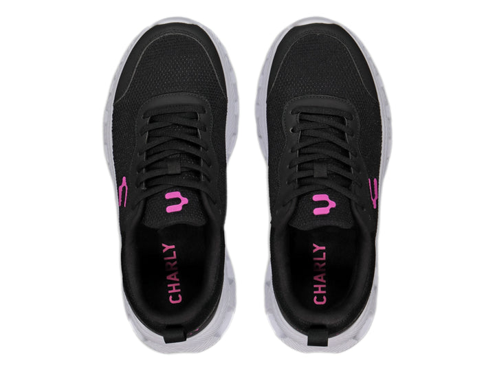 Tenis Charly Negro con Fucsia para Mujer