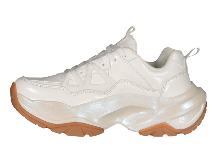 Tenis Charly Chunky Blanco y Camel para Mujer