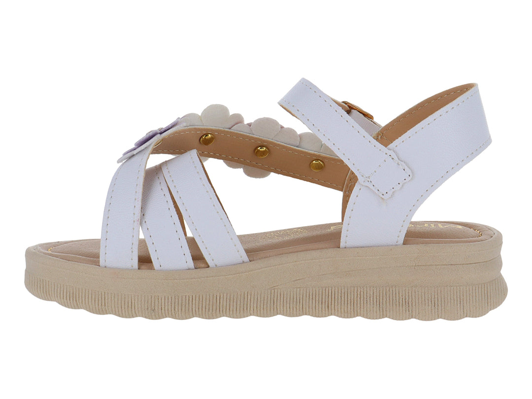 Sandalias Miroslava Blanco Multicolor para Niña