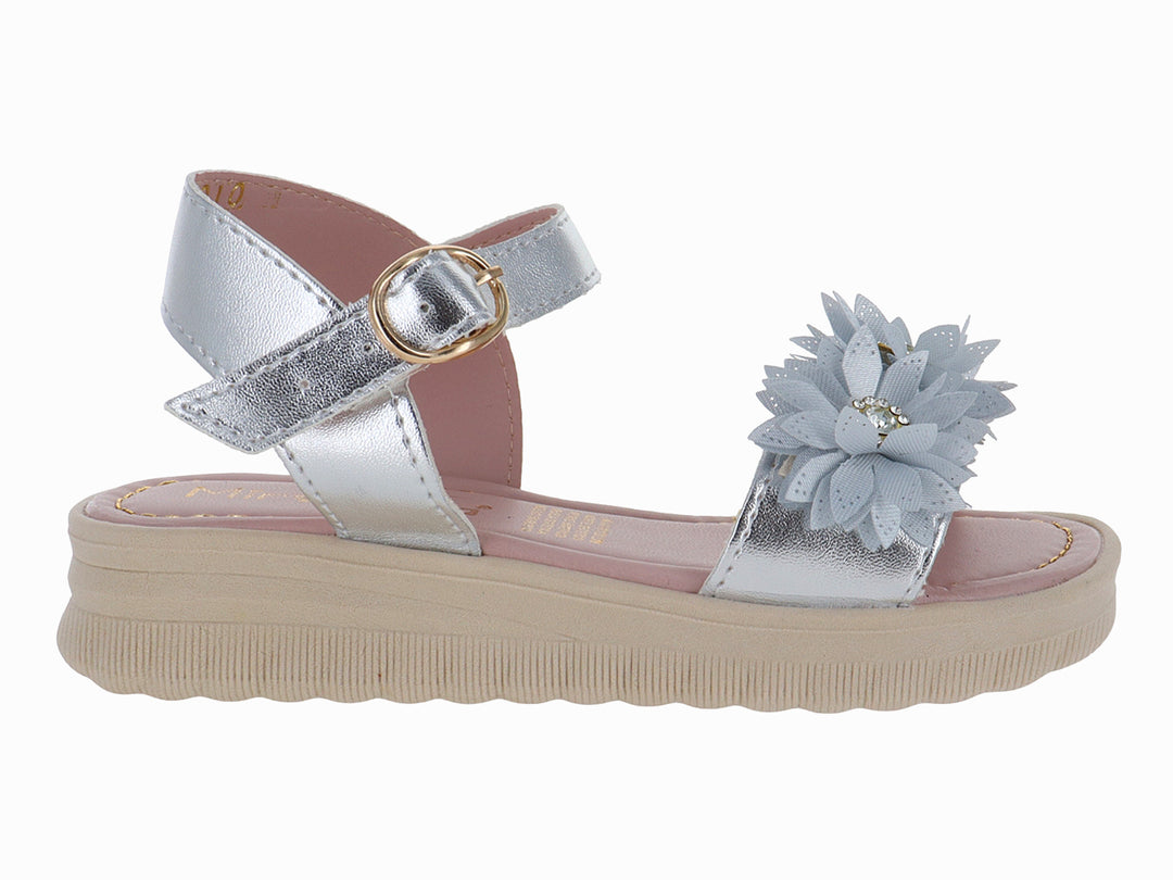 Sandalias Miroslava Plata para Niña