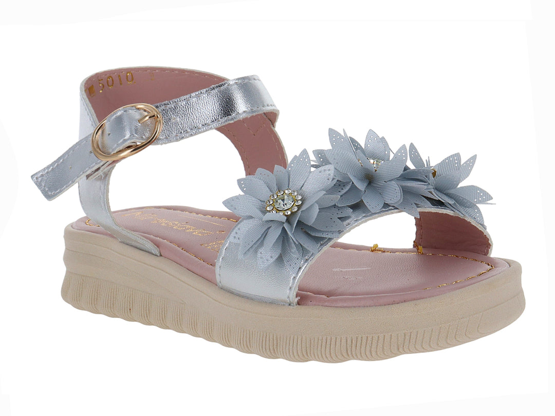 Sandalias Miroslava Plata para Niña