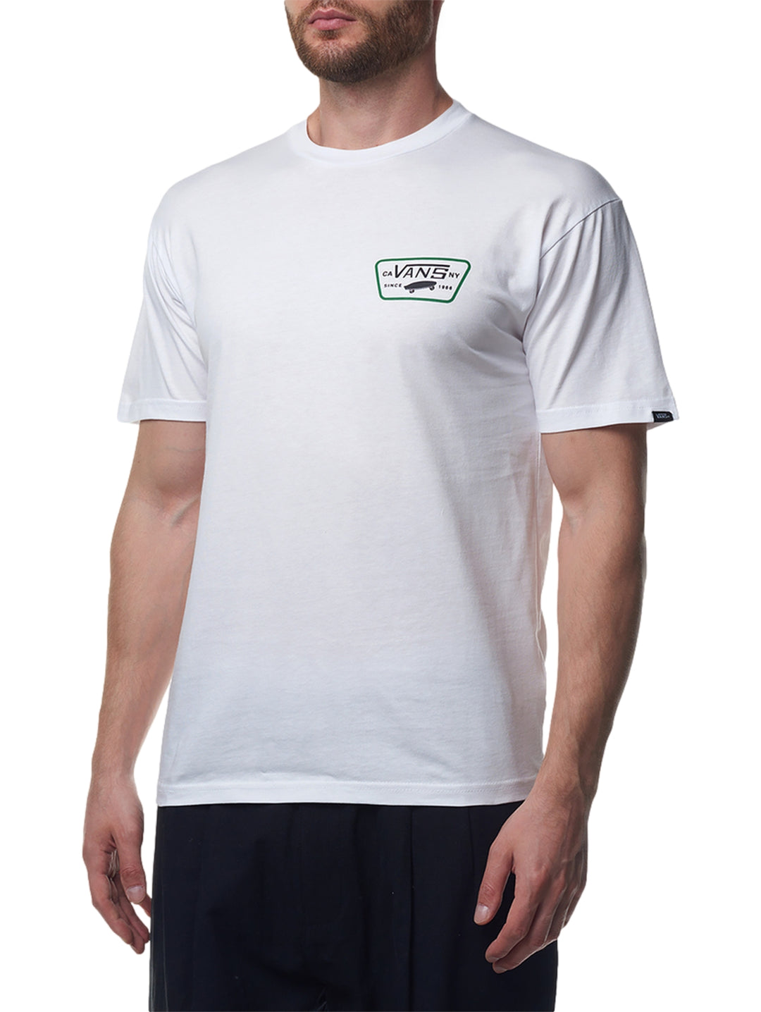Playera Vans Full Patch Back Blanca para Hombre
