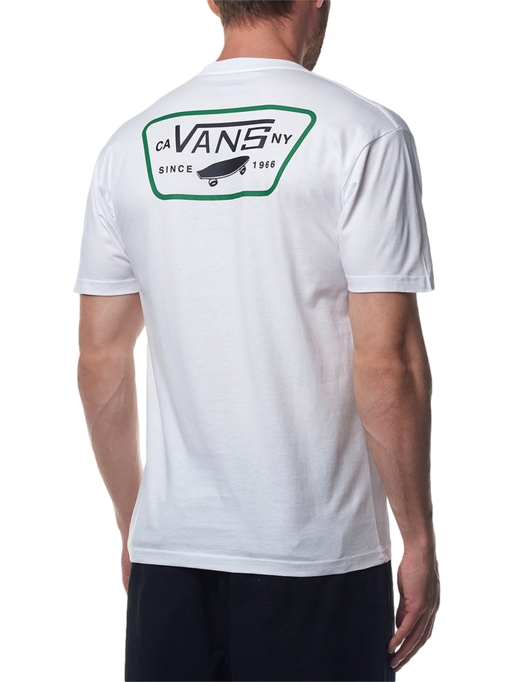 Playera Vans Full Patch Back Blanca para Hombre