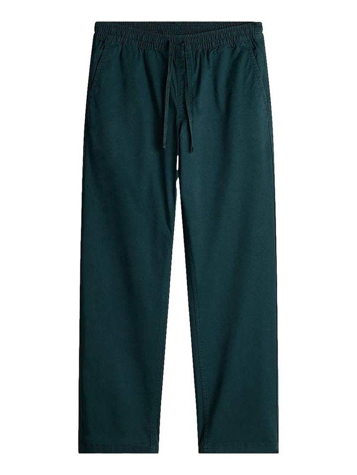 Pantalones deportivos VANS color verde oscuro con corte relajado y recto.