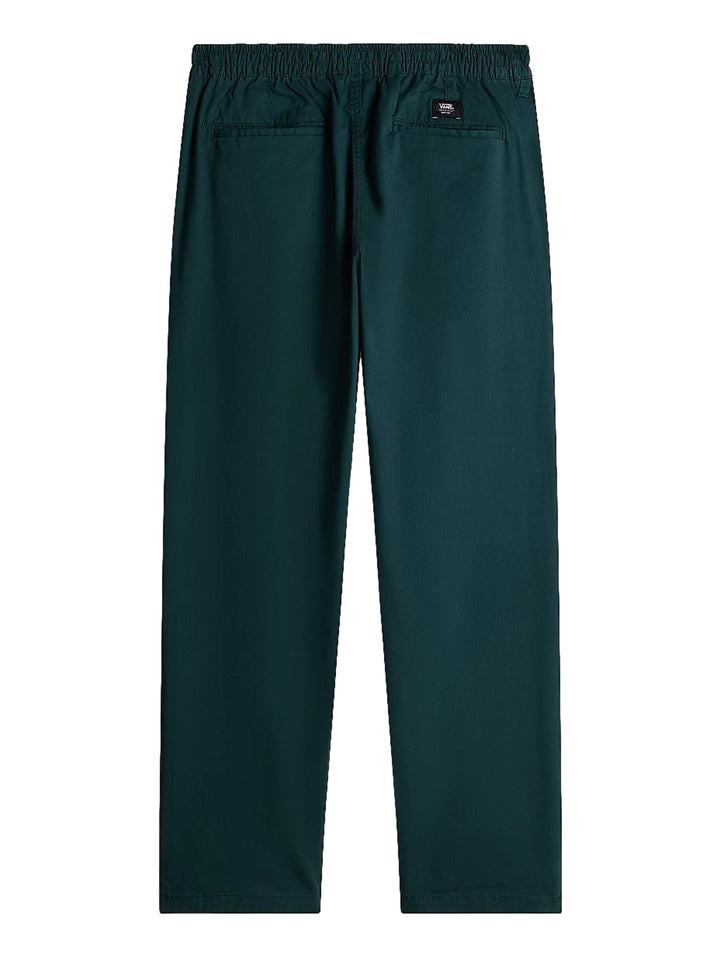Pantalones deportivos VANS color verde oscuro con corte relajado y recto.