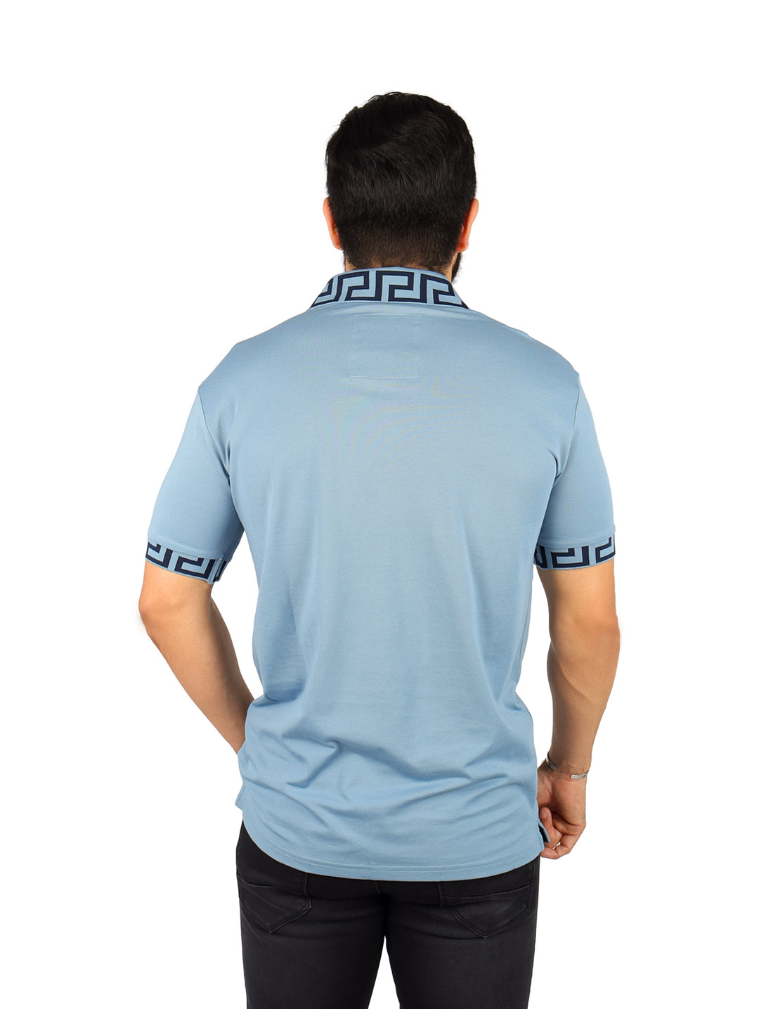 Playera Polo Platini Azul Claro para Hombre