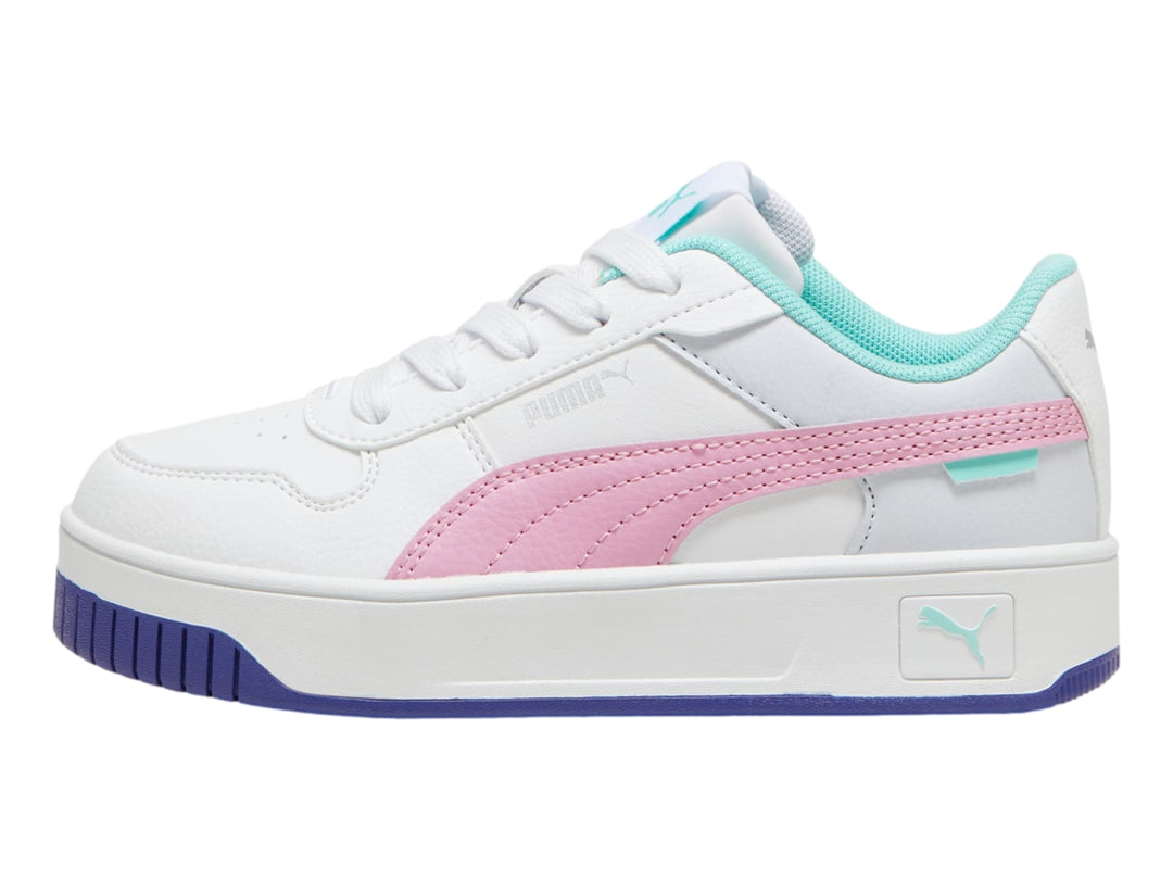 Tenis PUMA Carina Street Blanco y Multicolor para Niña