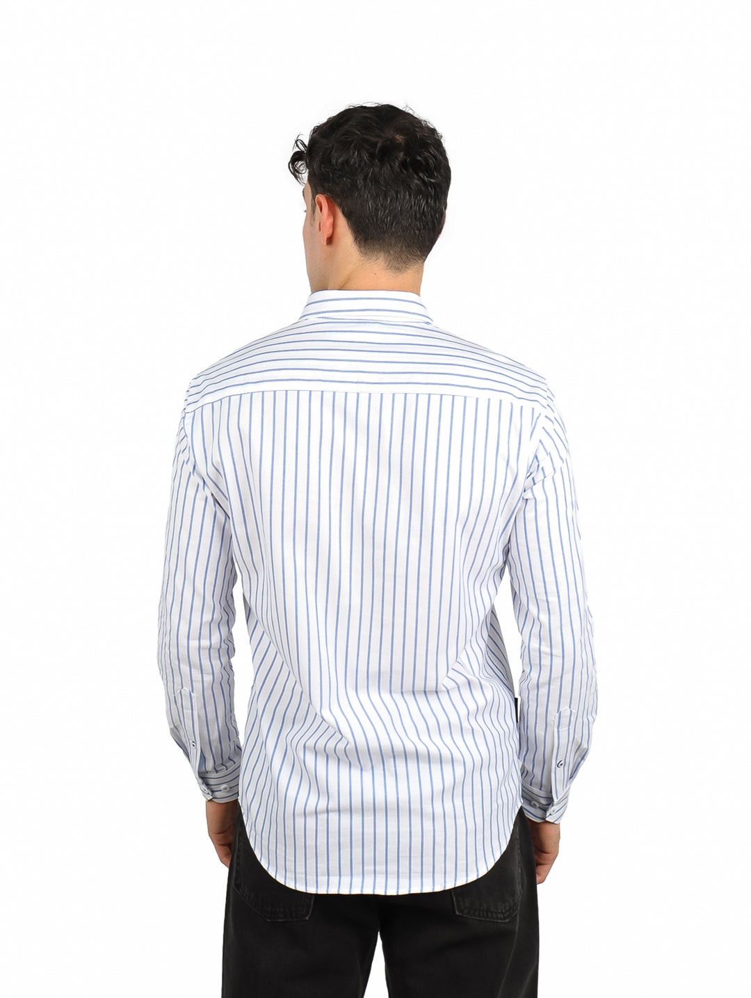 Camisa Varanasi Blanco a Rayas para Hombre