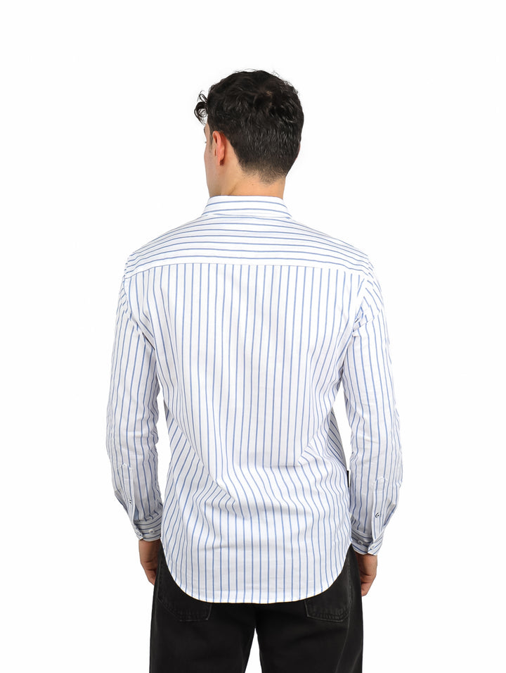 Camisa Varanasi Blanco a Rayas para Hombre