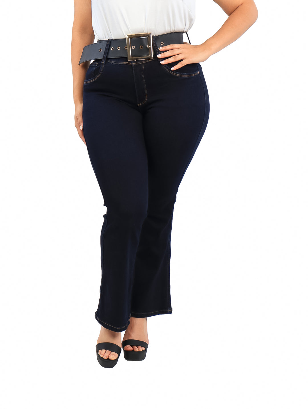 Jeans NYD Jeans Acampanados Indigo para Mujer