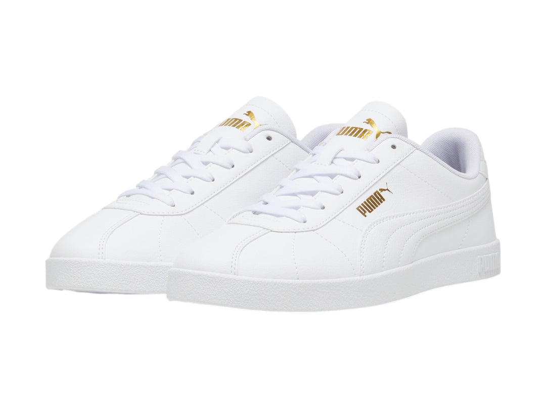 Tenis PUMA Club II SL Blanco y Oro para Hombre