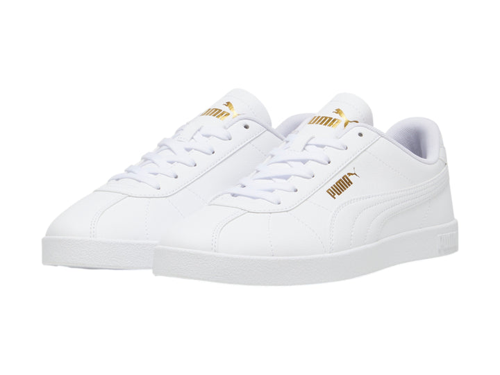 Tenis PUMA Club II SL Blanco y Oro para Hombre