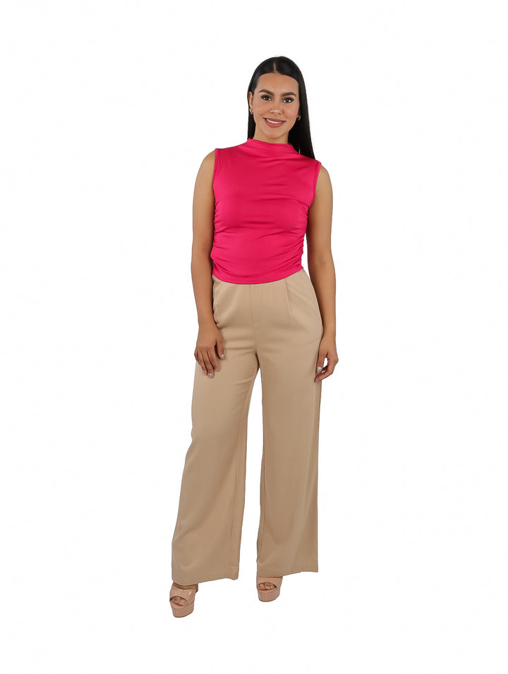 Blusa ATOK Cuello Alto Fucsia para Mujer