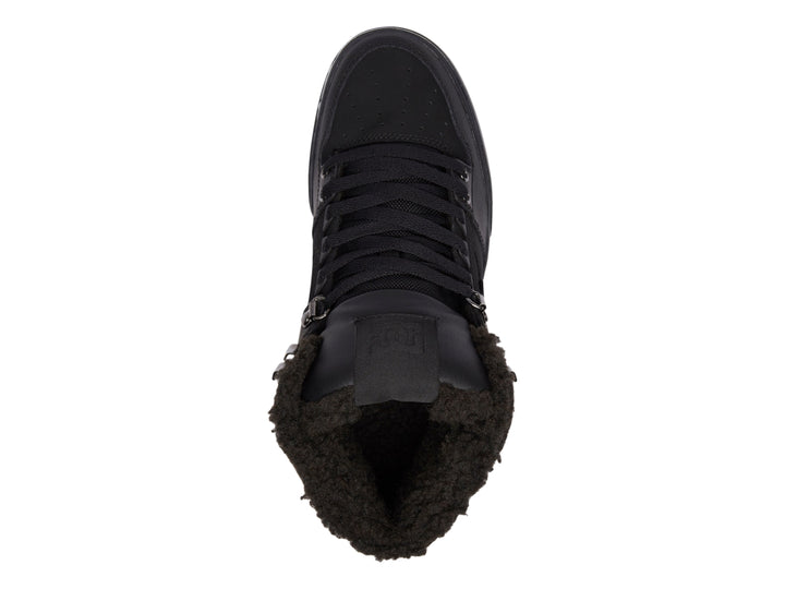 Zapato deportivo DC Shoes modelo Adys de bota alta en color negro con forro interior térmico.