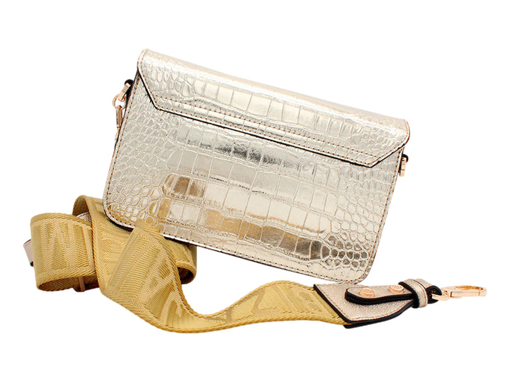 Bolsa Jaime Ibiza Croco Oro para Mujer