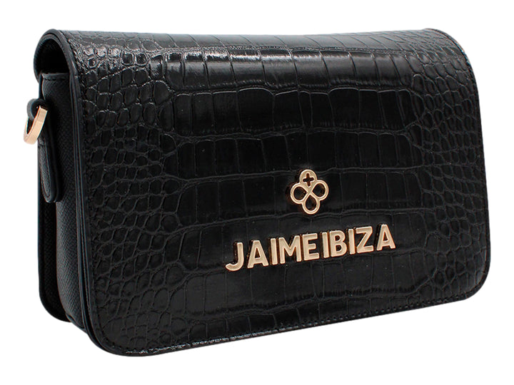 Bolso Jaime Ibiza Croco Negro para Mujer