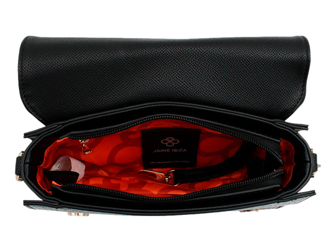 Bolso Jaime Ibiza Croco Negro para Mujer