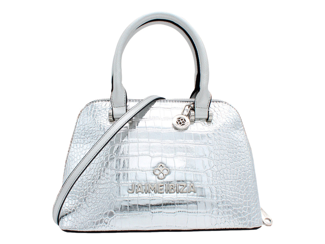 Bolsa Jaime Ibiza Croco Plata para Mujer