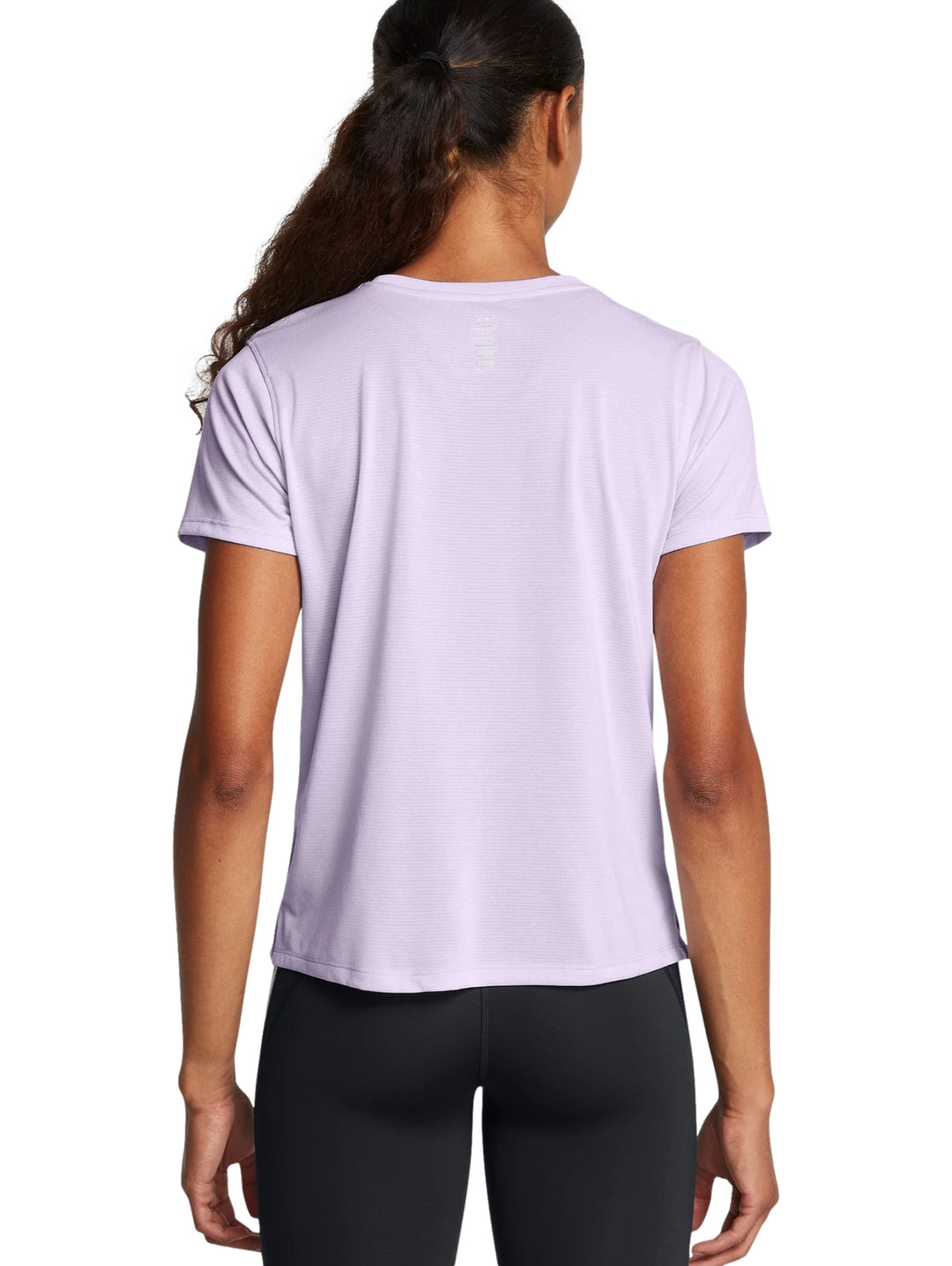 Playera Under Armour Launch Manga Corta Morado para Mujer