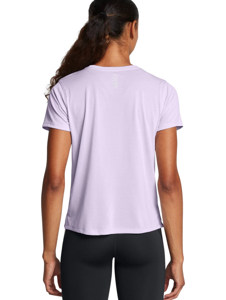 Playera Under Armour Launch Manga Corta Morado para Mujer