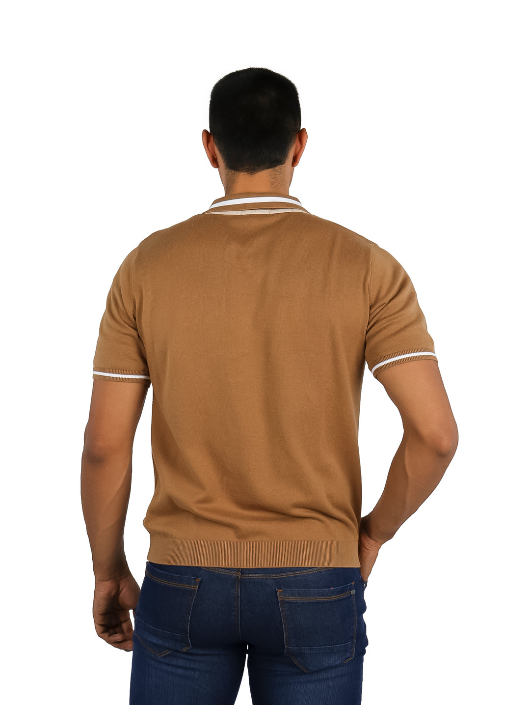 Playera Polo Carven Tejido Color Breen para Hombre