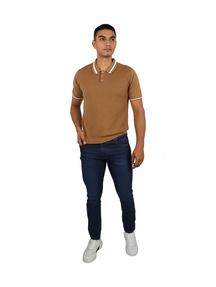 Playera Polo Carven Tejido Color Breen para Hombre