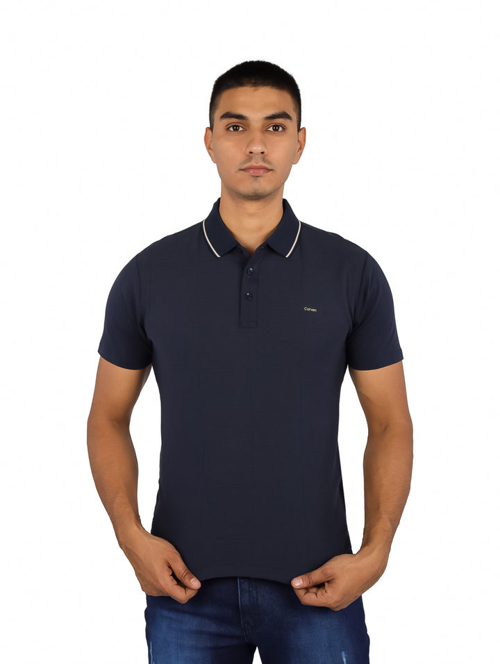Playera Polo Carven Azul Marino para Hombre