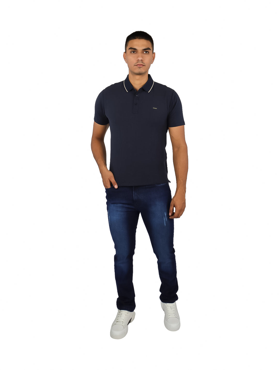Playera Polo Carven Azul Marino para Hombre