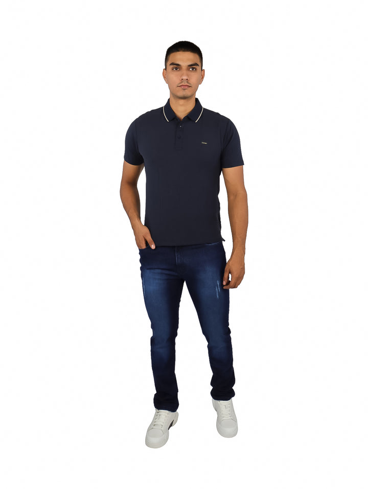 Playera Polo Carven Azul Marino para Hombre