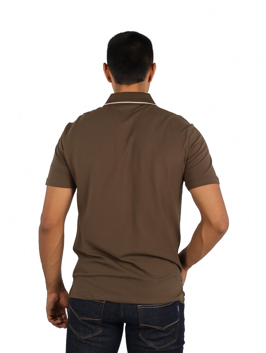 Camisa Carven Manga Corta Color Canteen para Hombre