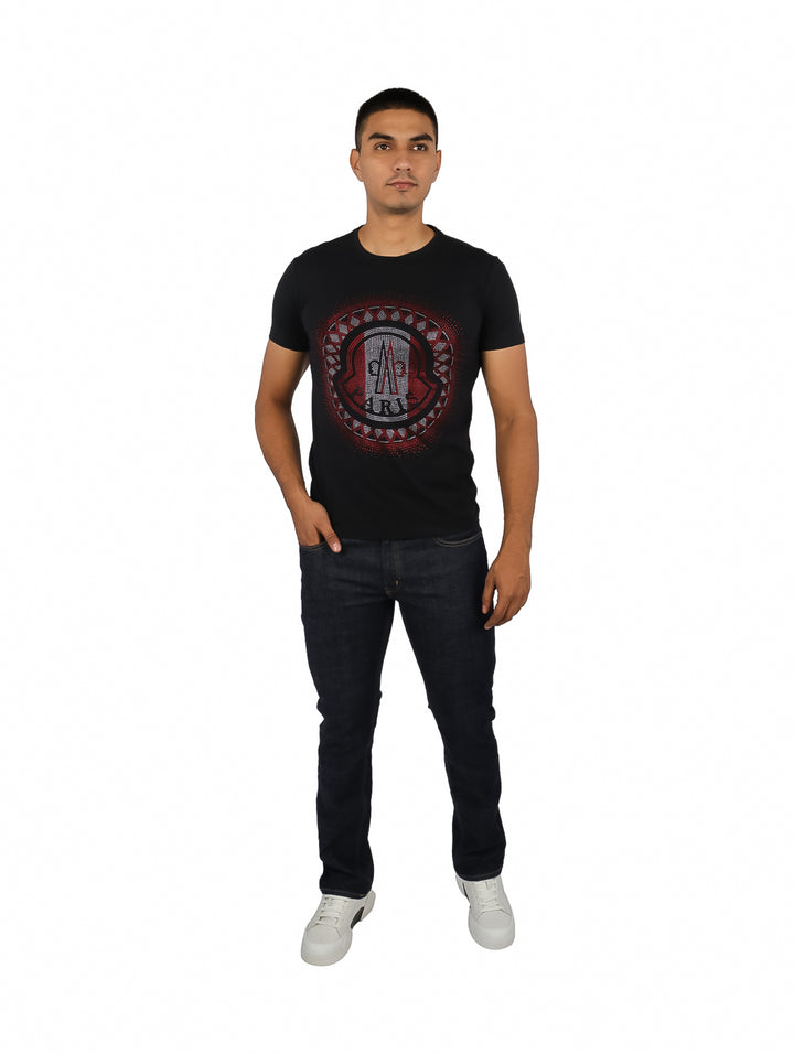 Playera Moda Pritex Negro con Rojo para Hombre
