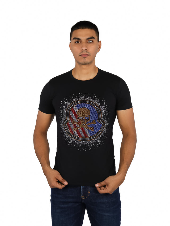 Playera Moda Pritex Negro Azul para Hombre