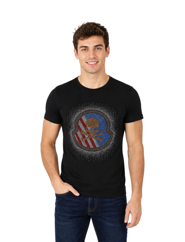 Playera Moda Pritex Negro Azul para Hombre