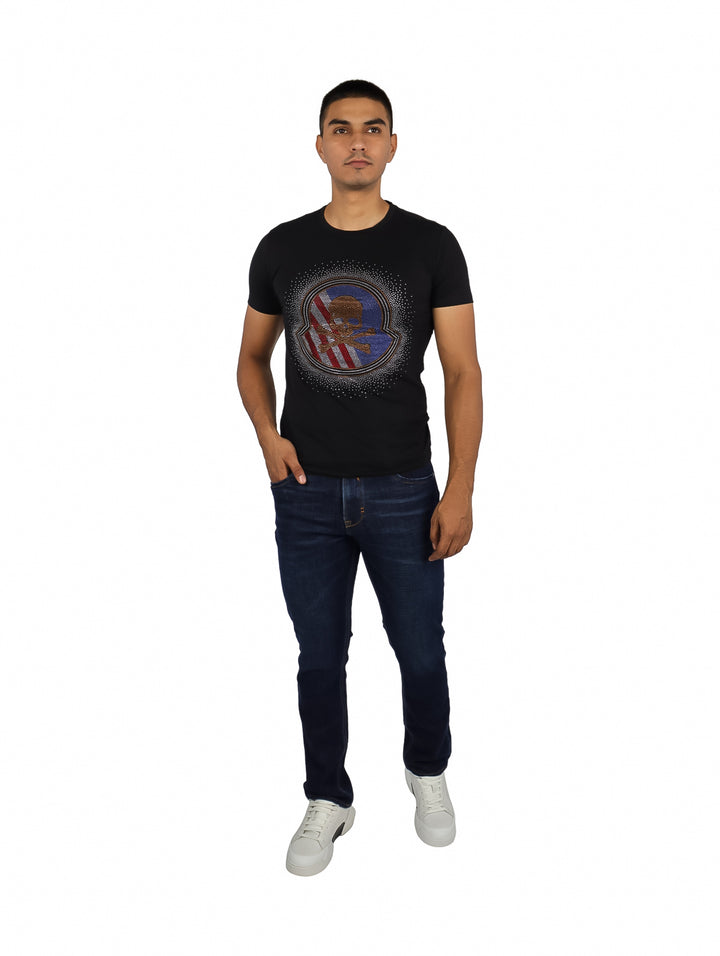 Playera Moda Pritex Negro Azul para Hombre