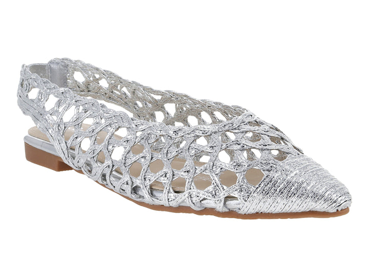Zapatos Flats ROZE Silver para Mujer