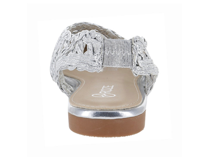 Zapatos Flats ROZE Silver para Mujer