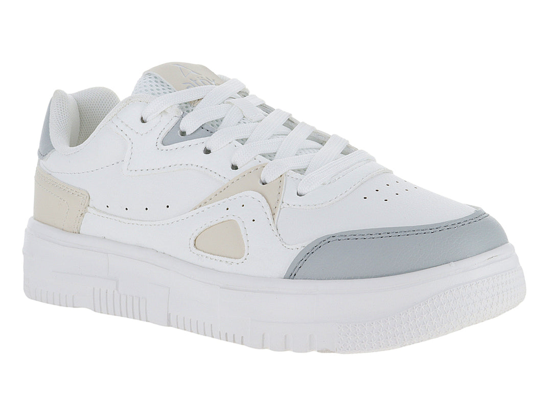 Tenis ATOK Blanco y Gris para Mujer