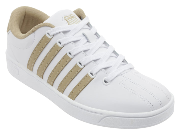 Tenis K-SWISS Court Pro Blanco y Gris para Mujer