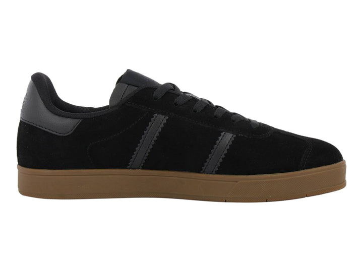 Tenis DC Shoes Ollie SD MX color negro con detalles en gris y suela color café.