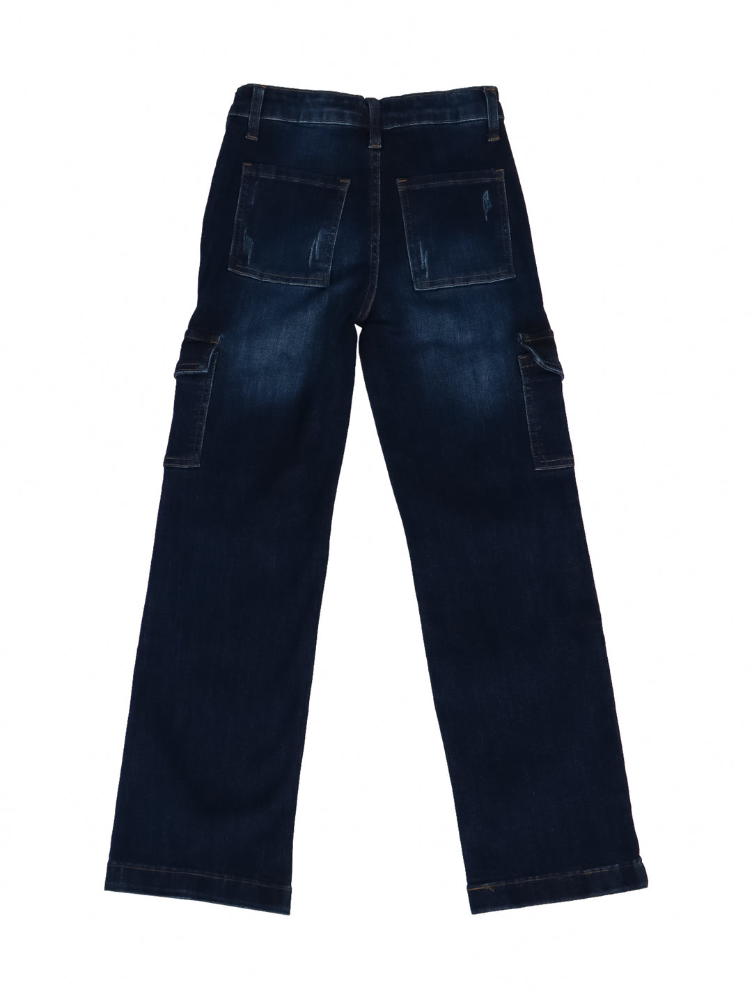 Pantalones Michelle Ferrar Wide Leg Cargo Azul Oscuro para Niña