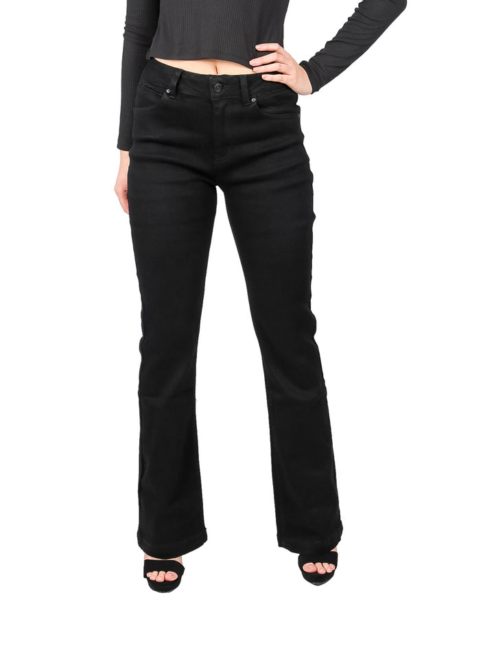 Pantalones Jeans Wide Leg BE-LU Negro para Mujer