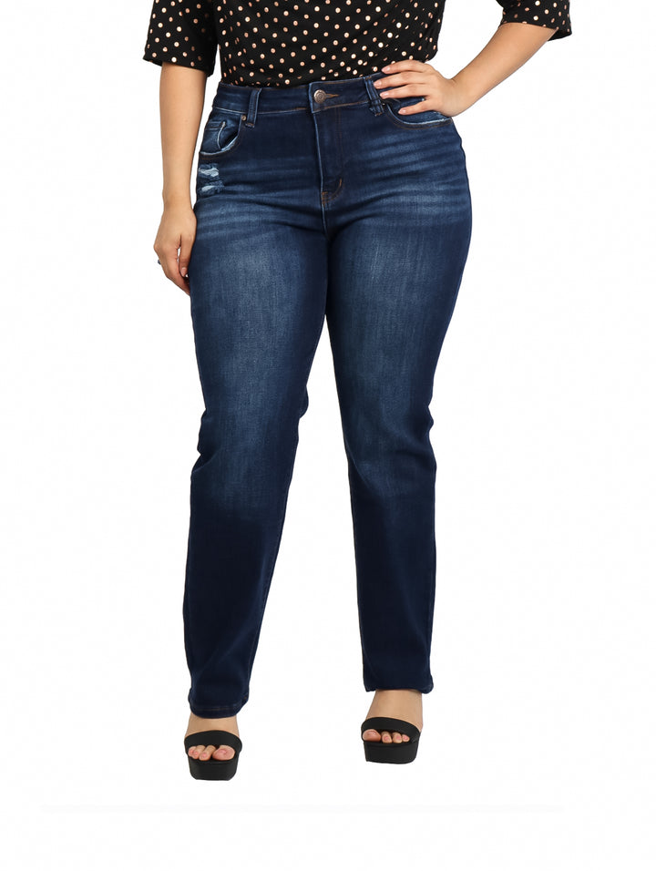 Jeans Max Denim Stone Corte Recto para Mujer
