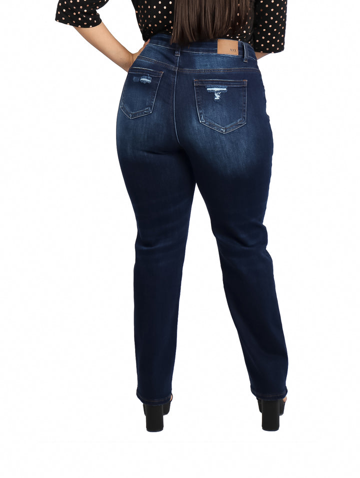 Jeans Max Denim Stone Corte Recto para Mujer