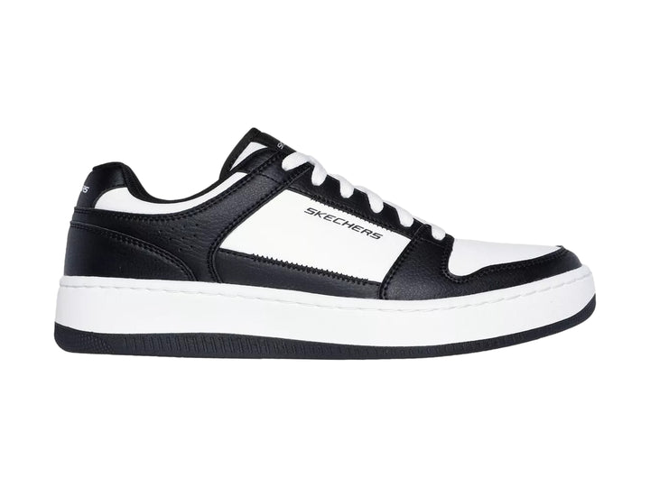 Tenis Skechers Sport Court 92 Blanco y Negro para Hombre