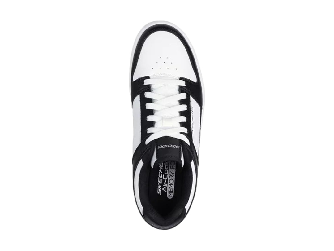 Tenis Skechers Sport Court 92 Blanco y Negro para Hombre
