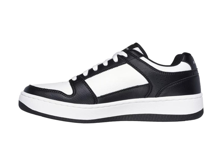 Tenis Skechers Sport Court 92 Blanco y Negro para Hombre