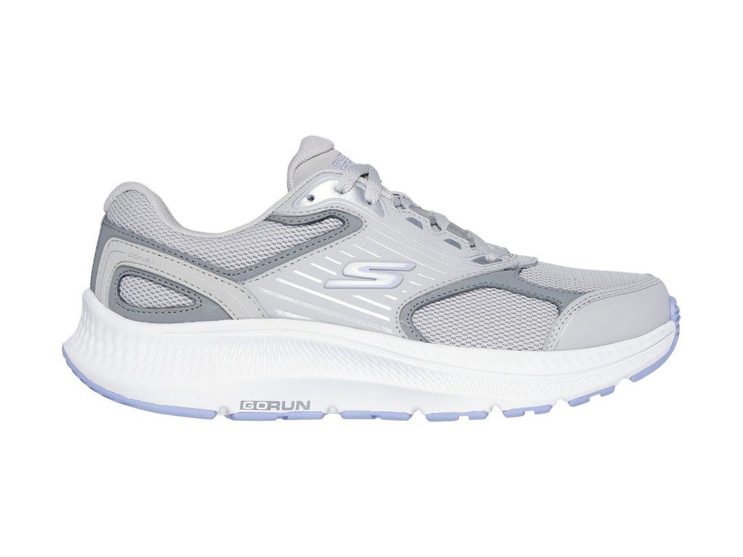 Tenis Skechers Go Run Consistent 2.0 Gris y Lavanda para Mujer