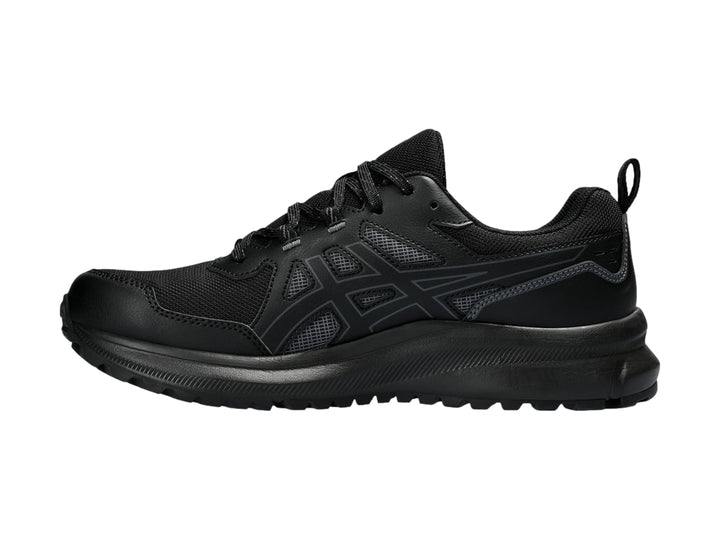 Tenis deportivos ASICS Trail Scout 3 en color negro con suela para trail running.