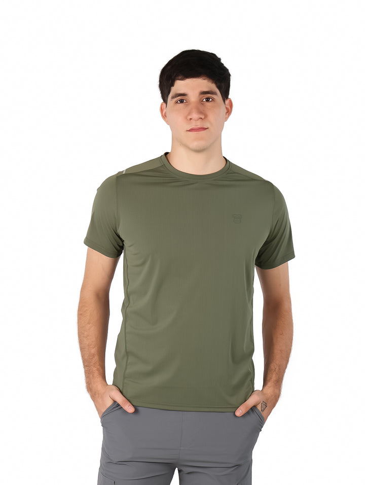 Playera UNGA Dry Fit Verde Militar para Hombre