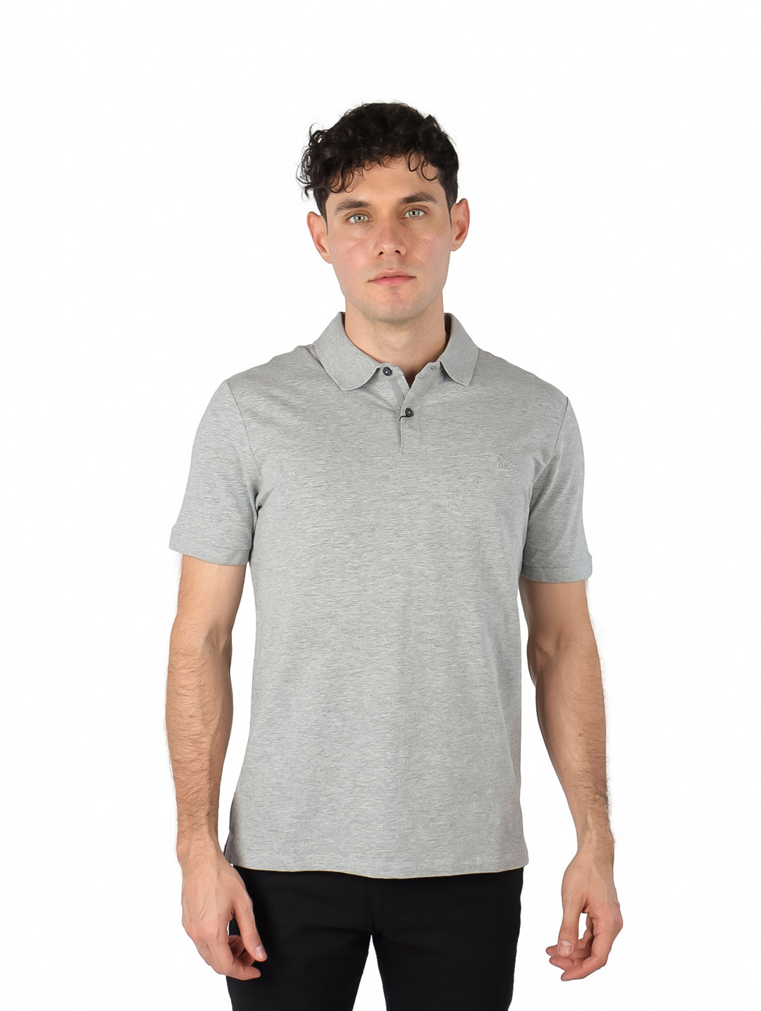 Playera Polo DKNY Gris Jaspeado para Hombre